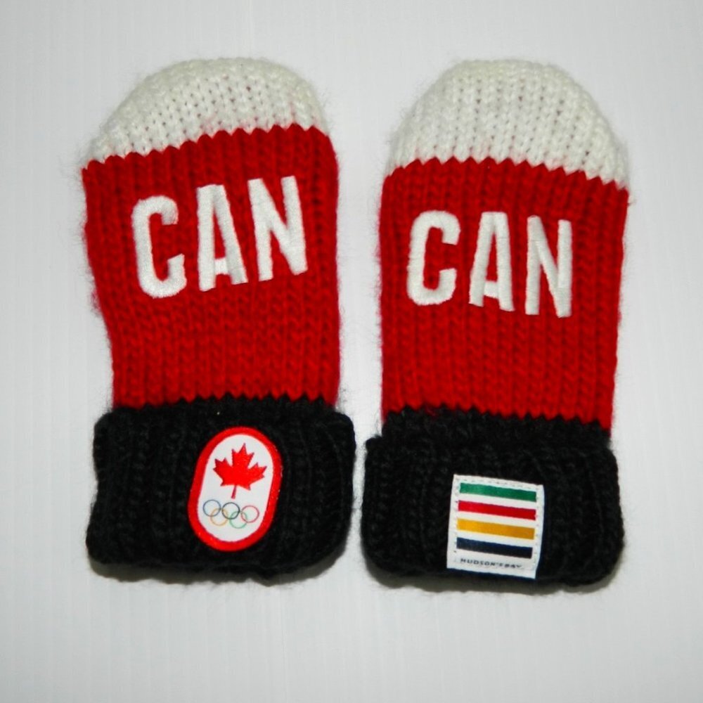 HBC Baby Toddler Canada Olympic Fleece Lined Mitts Mittens